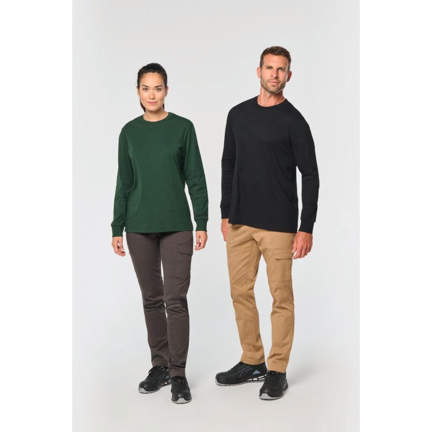 Unisex stretch cotton trousers