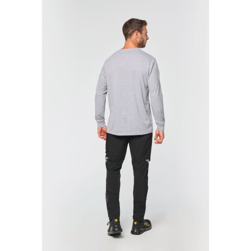 Unisex recycled multi-pocket stretch trousers
