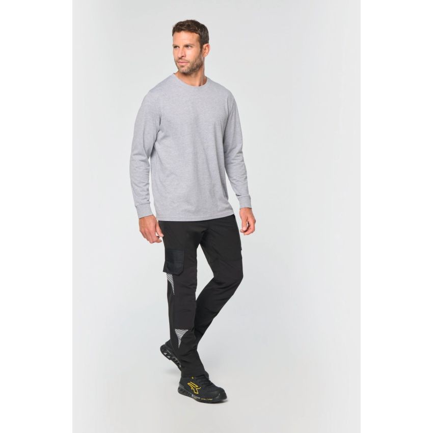 Unisex recycled multi-pocket stretch trousers