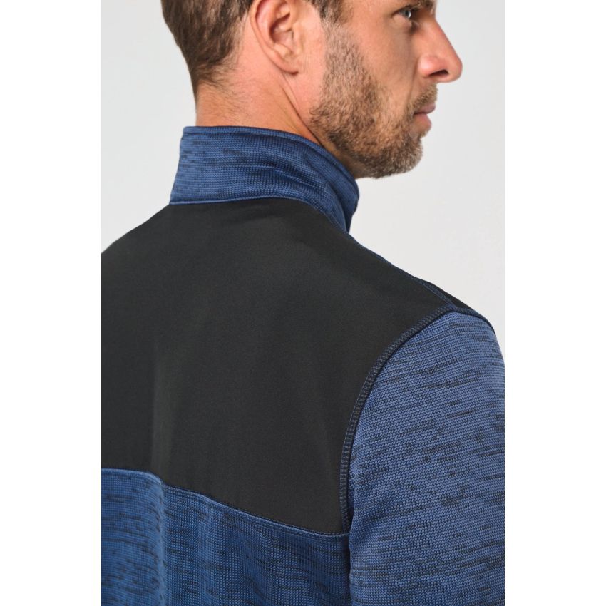 Men's jacket in recycled polytricot material