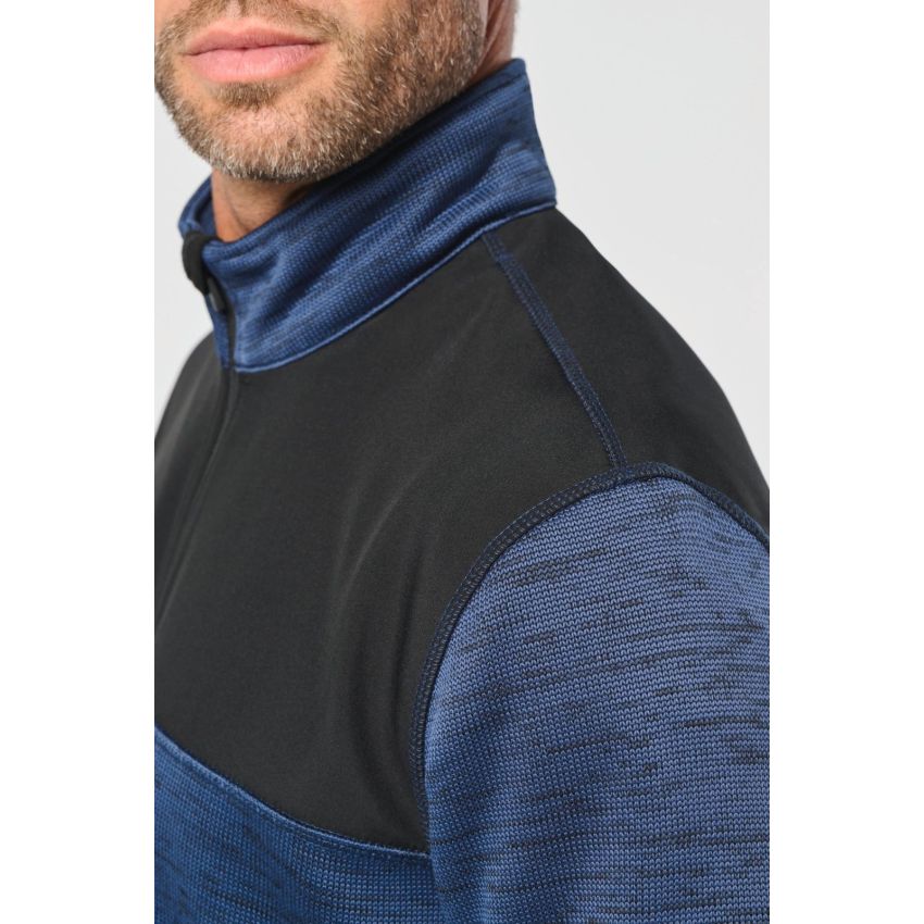 Men's jacket in recycled polytricot material