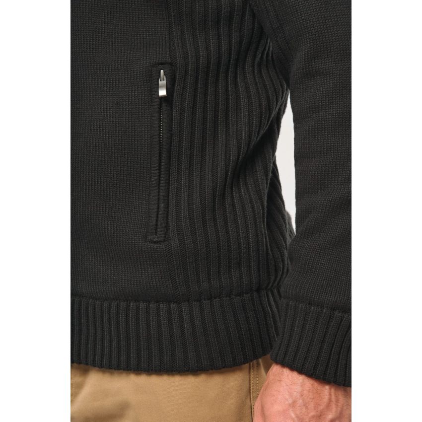 Men’s lined knitted jacket