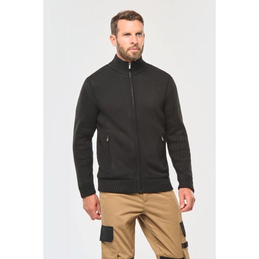 Men’s lined knitted jacket