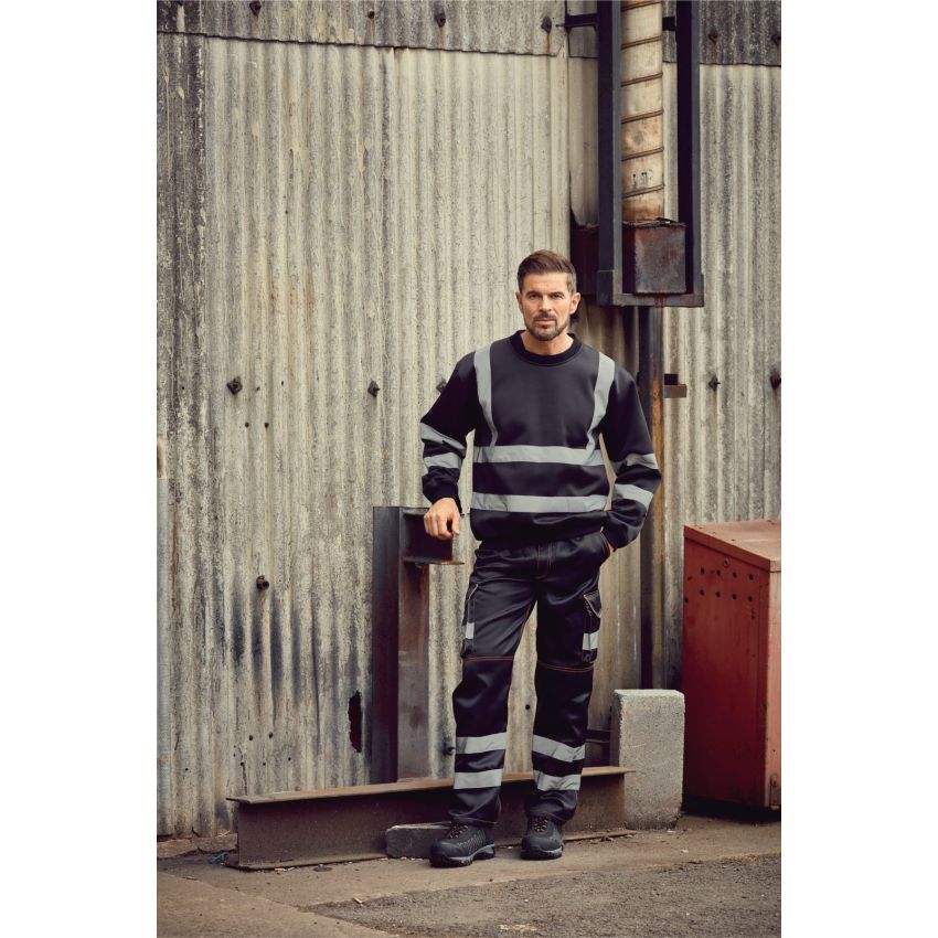 High-visibility sweatshirt